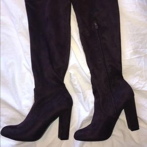 thigh high heeled boots!